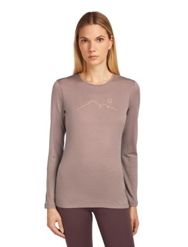 Preview: Icebreaker Women Merino 200 Oasis LS Crewe Rainer Ridge - summit
