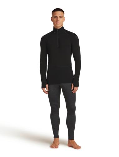 Preview: Icebreaker Men Merino 200 ZoneKnit LS Half Zip - black