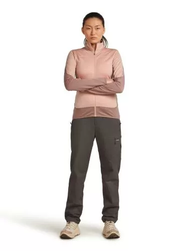 Icebreaker Women Merino Blend 300 RealFleece Descender LS Zip - summit