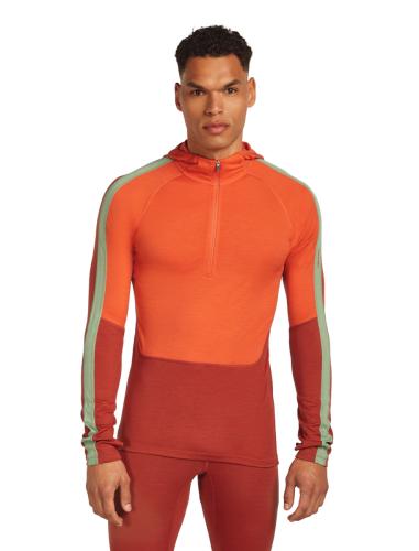 Preview: Icebreaker Men Merino 200 Oasis+ LS Half Zip Hoodie - agate