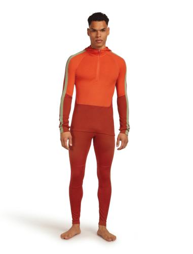 Preview: Icebreaker Men Merino 200 Oasis+ LS Half Zip Hoodie - agate