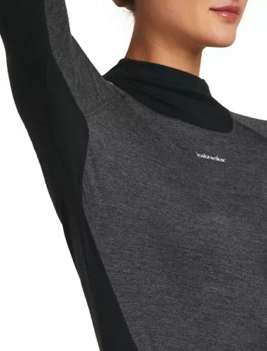 Icebreaker Women Merino 200 Oasis+ LS High Neck - black
