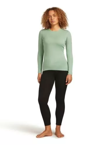 Icebreaker Women Merino 200 Oasis LS Crewe - seaglass