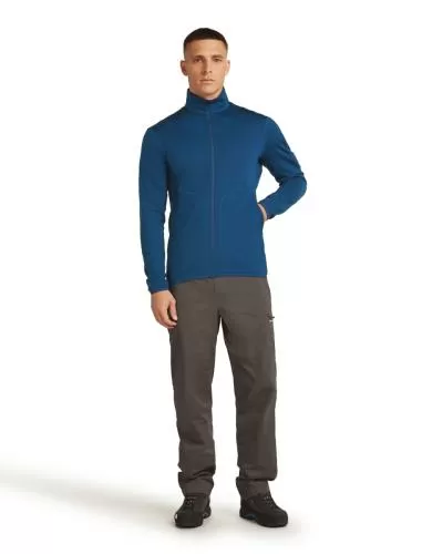 Icebreaker Men Merino 560 RealFleece Elemental LS Zip - atlantis