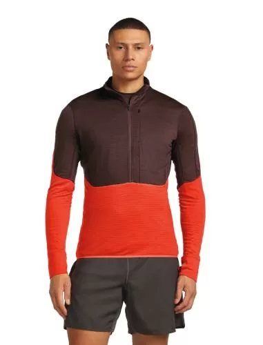 Icebreaker Men Merino Blend 200 RealFleece Descender LS Half Zip - java