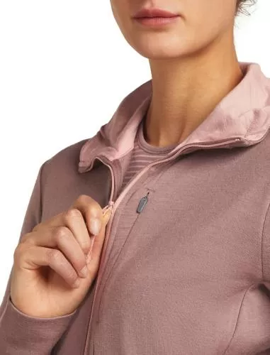 Icebreaker Women Merino 260 Quantum LS Zip Hoodie - summit