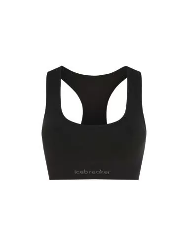 Icebreaker Women Merino Blend 260 Zoneknit Seamless Bra - black