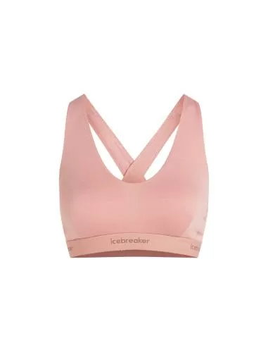 Icebreaker Women Merino Blend 125 Cool-Lite Sprite Racerback Bra - blush