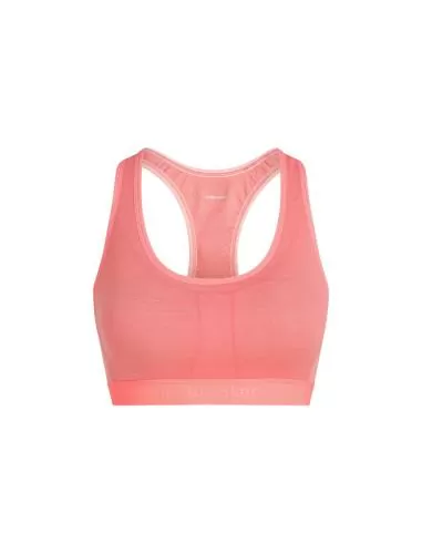 Icebreaker Women Merino Blend 125 ZoneKnit Racerback Bra - acid pink