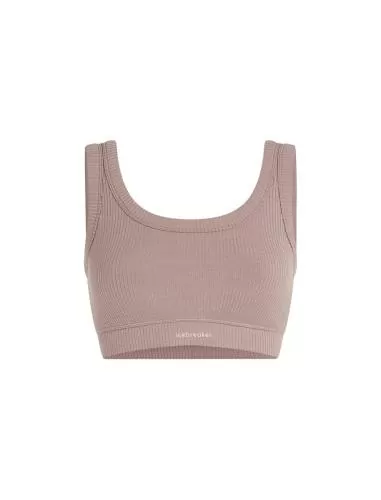 Icebreaker Women Merino Blend Rib Lotus Bra - summit