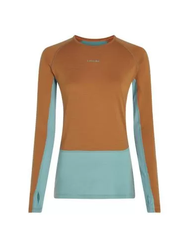 Icebreaker Women Merino 200 ZoneKnit LS Crewe - hydro