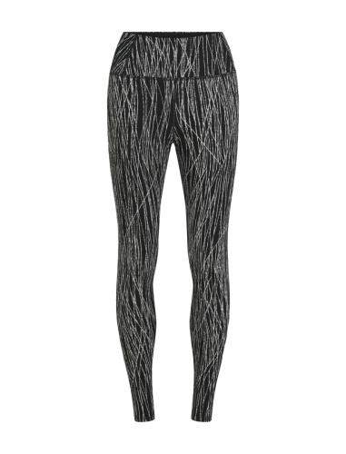 Preview: Icebreaker Women Merino 260 Tech Vertex High Rise Leggings Delta Lines AOP - black