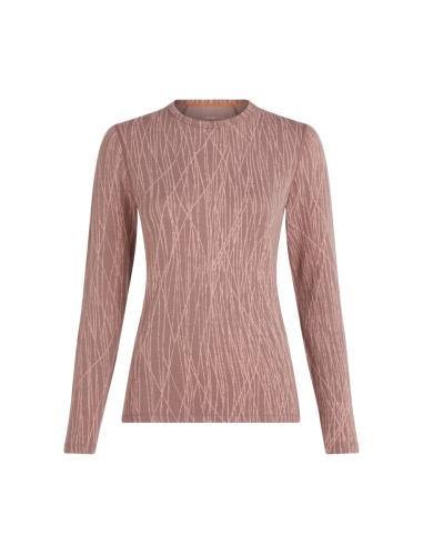 Preview: Icebreaker Women Merino 260 Tech Vertex LS Crewe Delta Lines AOP - summit