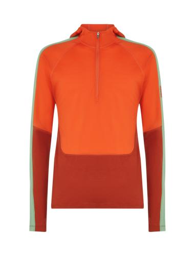 Preview: Icebreaker Men Merino 200 Oasis+ LS Half Zip Hoodie - agate