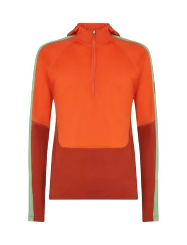 Icebreaker Men Merino 200 Oasis+ LS Half Zip Hoodie - agate