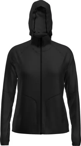 Icebreaker Women 150 MerinoFine Ace LS Zip Hoodie UPF - black