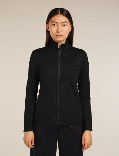 Preview: Icebreaker Women Merino Mer 560 Realfleece Elemental II LS Z - black