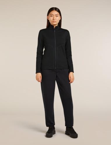 Preview: Icebreaker Women Merino Mer 560 Realfleece Elemental II LS Z - black