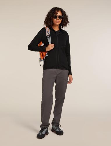 Preview: Icebreaker Women Merino Mer 560 Realfleece Elemental II LS ZH - black