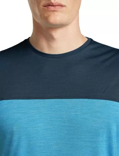 Icebreaker Men Merino Blend 125 Cool-Lite Sphere SS Tee Colour Block - arctic