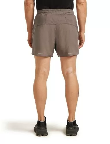 Icebreaker Men Merino Blend 125 ZoneKnit Speed 6" Shorts - porcini