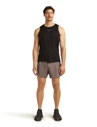 Icebreaker Men Merino Blend 125 ZoneKnit Speed 6" Shorts - porcini