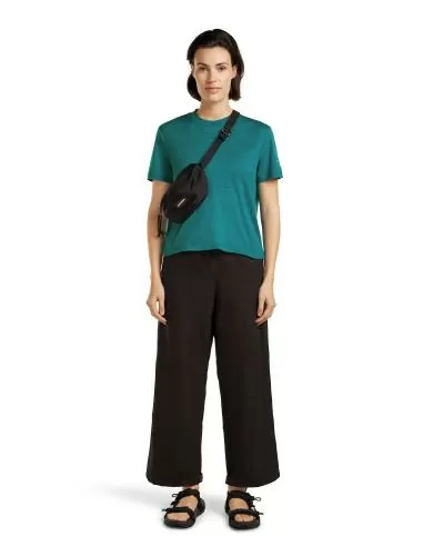 Icebreaker Women Merino 150 Tech Lite SS Crop Tee - tidal teal