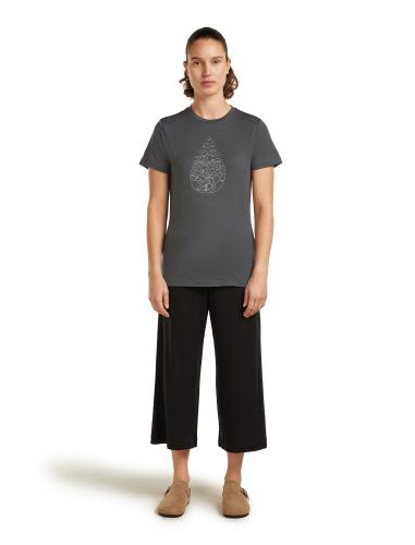 Preview: Icebreaker Women Merino 150 Tech Lite SS Tee Hike Path - obsidian