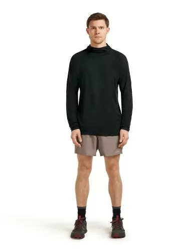 Icebreaker Men 150 MerinoFine Ace LS Hoodie UPF - black