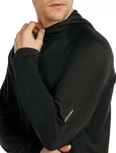 Icebreaker Men 150 MerinoFine Ace LS Hoodie UPF - black