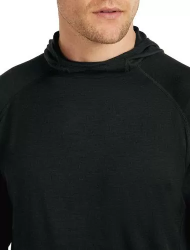 Icebreaker Men 150 MerinoFine Ace LS Hoodie UPF - black