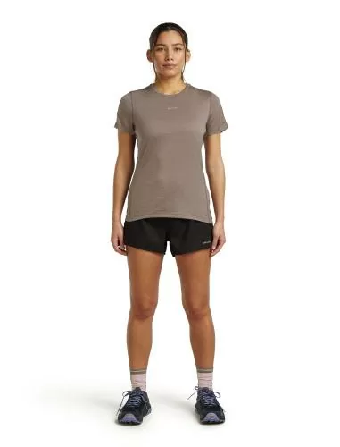 Icebreaker Women Merino Blend 125 Cool-Lite Speed SS Tee - porcini