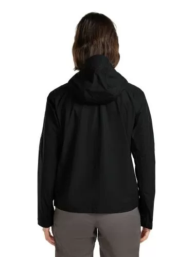 Icebreaker Women Shell+ Cotton Elevation Windbreaker Jacket - black