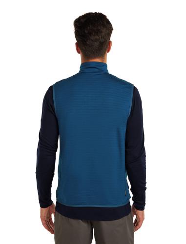 Preview: Icebreaker Men Merino Blend 300 RealFleece Descender Vest - atlantis