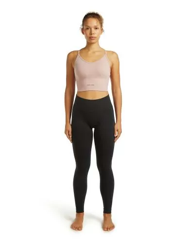 Icebreaker Women Merino Blend 260 Seamless Rib Strappy Tank - pink quartz