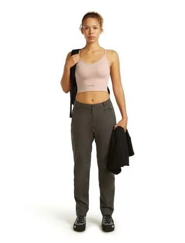 Icebreaker Women Merino Blend 260 Seamless Rib Strappy Tank - pink quartz