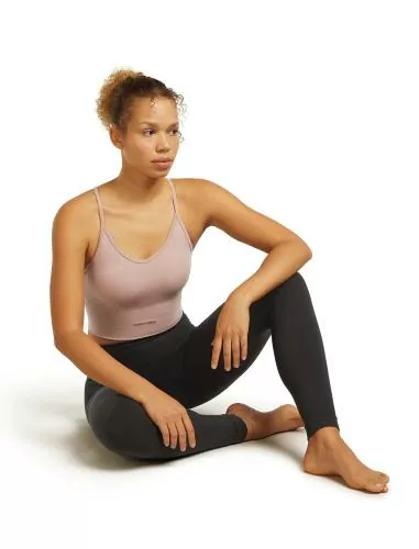 Icebreaker Women Merino Blend 260 Seamless Rib Strappy Tank - pink quartz