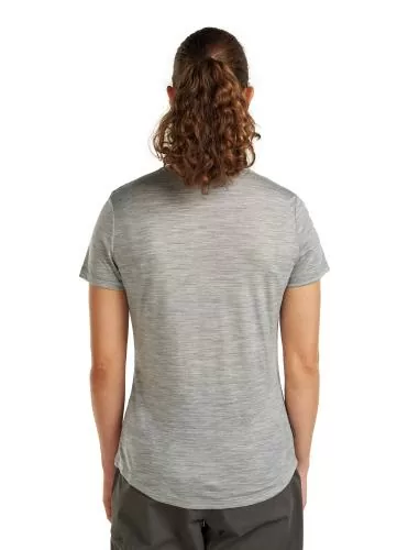 Icebreaker Women Merino Blend 125 Cool-Lite Sphere SS Tee IB Vertical - metro hthr