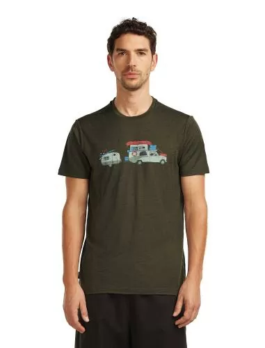 Icebreaker Men Merino 150 Tech Lite SS Tee Transportage - dk loden