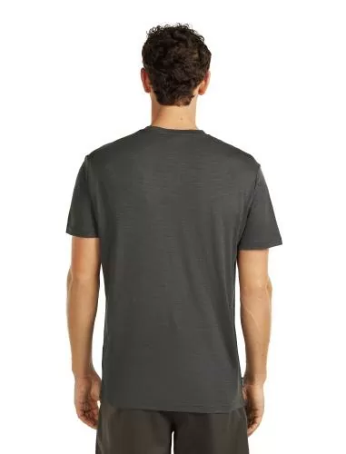 Icebreaker Men Merino 150 Tech Lite SS Tee Bear Catch - obsidian