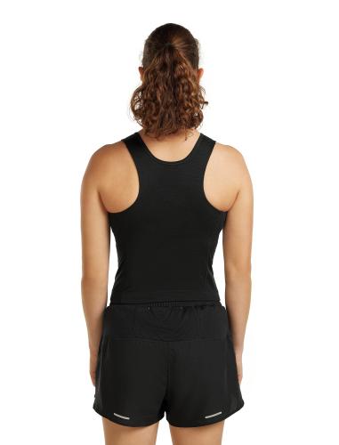 Preview: Icebreaker Women Merino 150 Active Cropped Bra-Tank - black