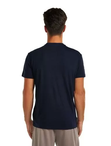 Icebreaker Men Merino Blend Core SS Tee Canoe Companions - midnight navy