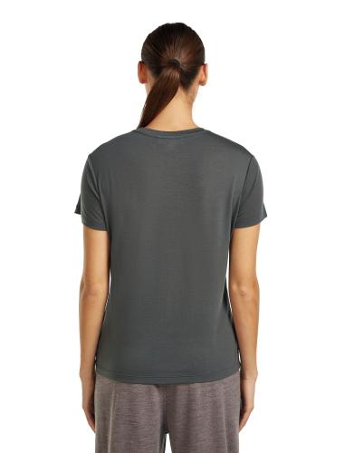 Preview: Icebreaker Women Merino Blend Core SS Tee Panax - obsidian