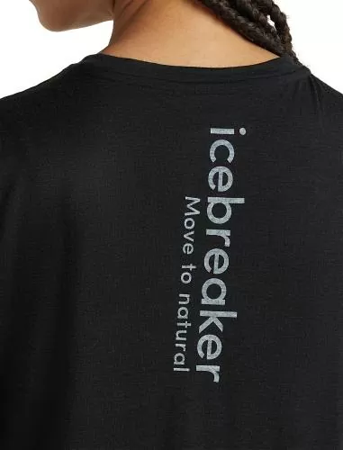 Icebreaker Women Merino 150 Tech Lite SS Tee IB Angle - black