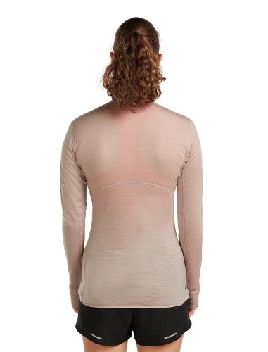 Preview: Icebreaker Women Merino Blend 200 RealFleece Descender LS Half Zip - pink quartz