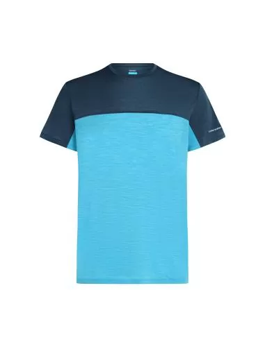 Icebreaker Men Merino Blend 125 Cool-Lite Sphere SS Tee Colour Block - arctic
