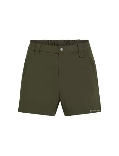 Icebreaker Women Merino Blend Elevation Stretch 5" Shorts - dk loden