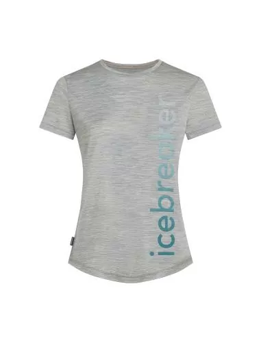 Icebreaker Women Merino Blend 125 Cool-Lite Sphere SS Tee IB Vertical - metro hthr
