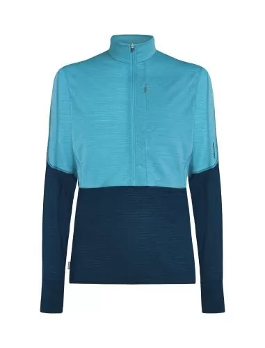Icebreaker Men Merino Blend 200 RealFleece Descender LS Half Zip - arctic
