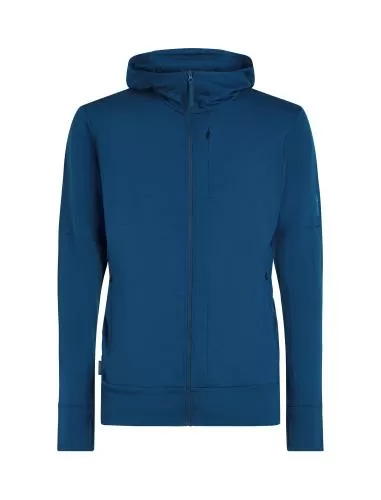 Icebreaker Men Merino 260 Quantum LS Zip Hoodie - atlantis